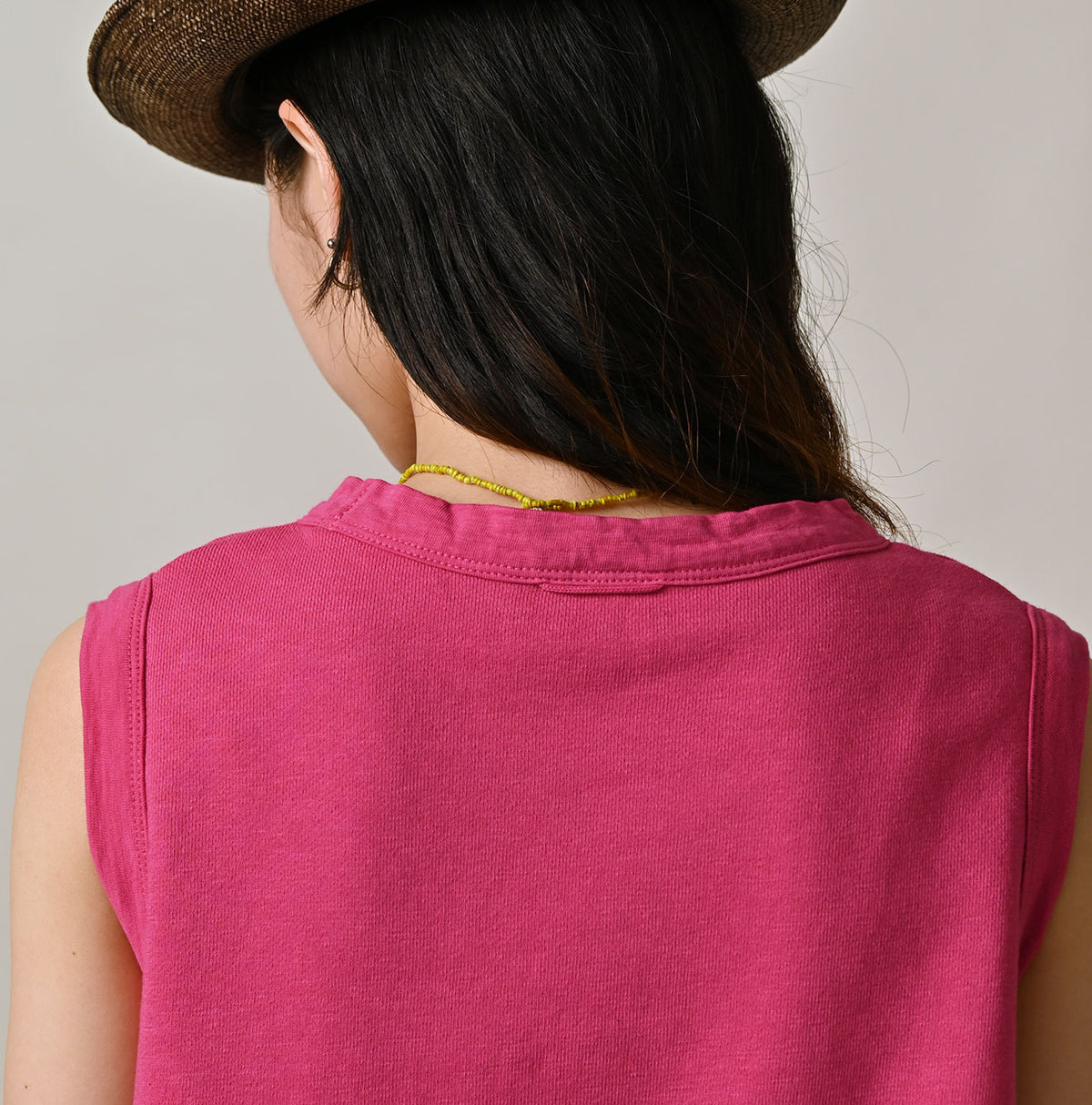 45R Cotton Fleece Sleeveless Top