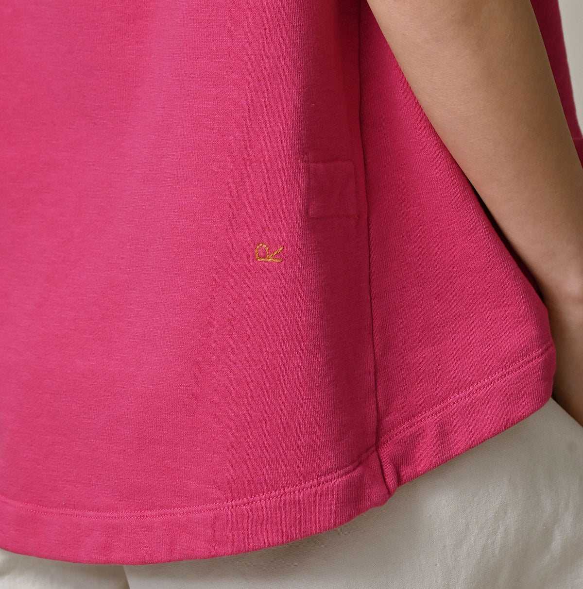 45R Cotton Fleece Sleeveless Top