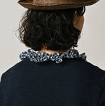 45R Indigo Mix Frill × Sweat Bolero