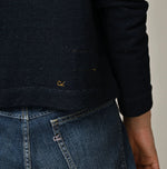 45R Indigo Mix Frill × Sweat Bolero