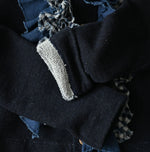 45R Indigo Mix Frill × Sweat Bolero