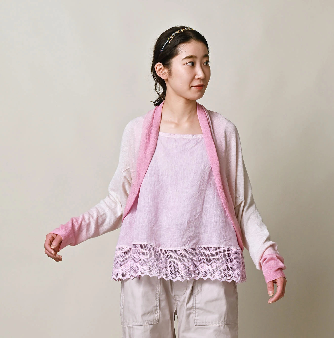 45R Sakura Super Gauze Bolero - Image 7