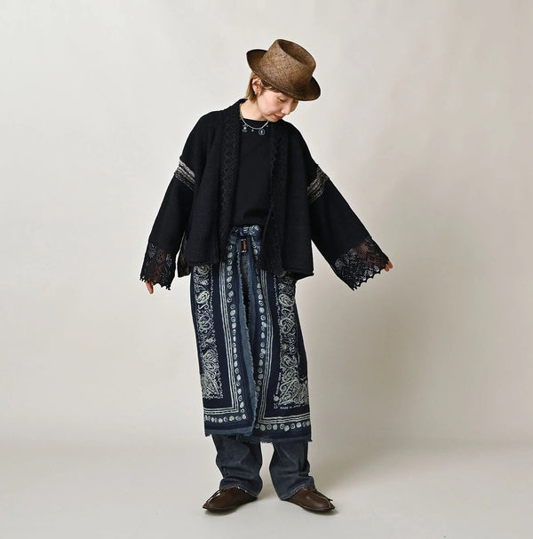 45R Indigo Knit-sewn Bolero