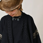 45R Indigo Knit-sewn Bolero