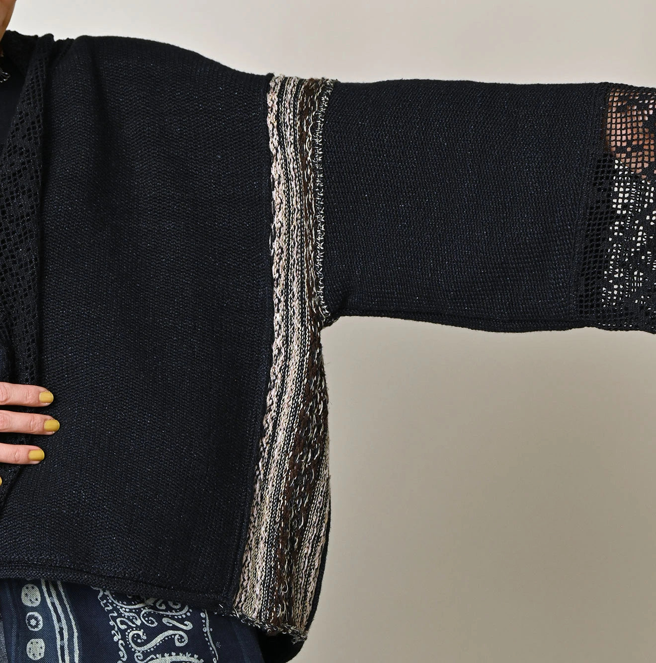 45R Indigo Knit-sewn Bolero - Image 7