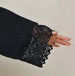 45R Indigo Knit-sewn Bolero