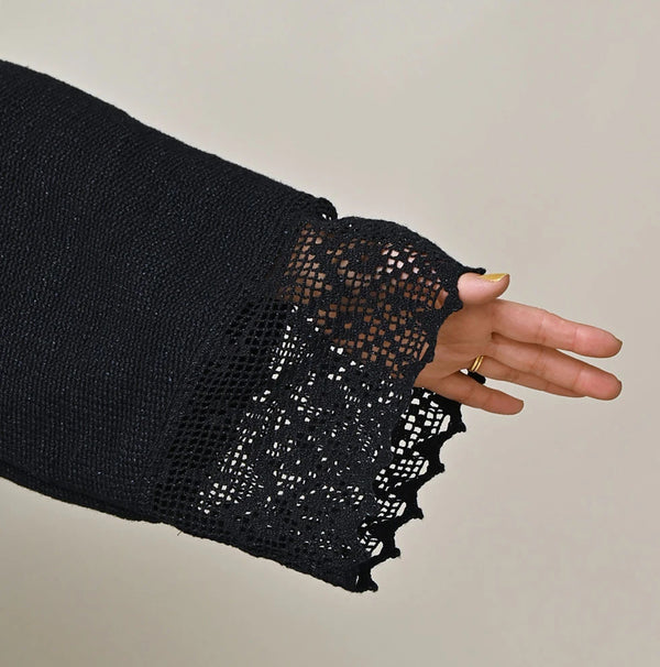 45R Indigo Knit-sewn Bolero