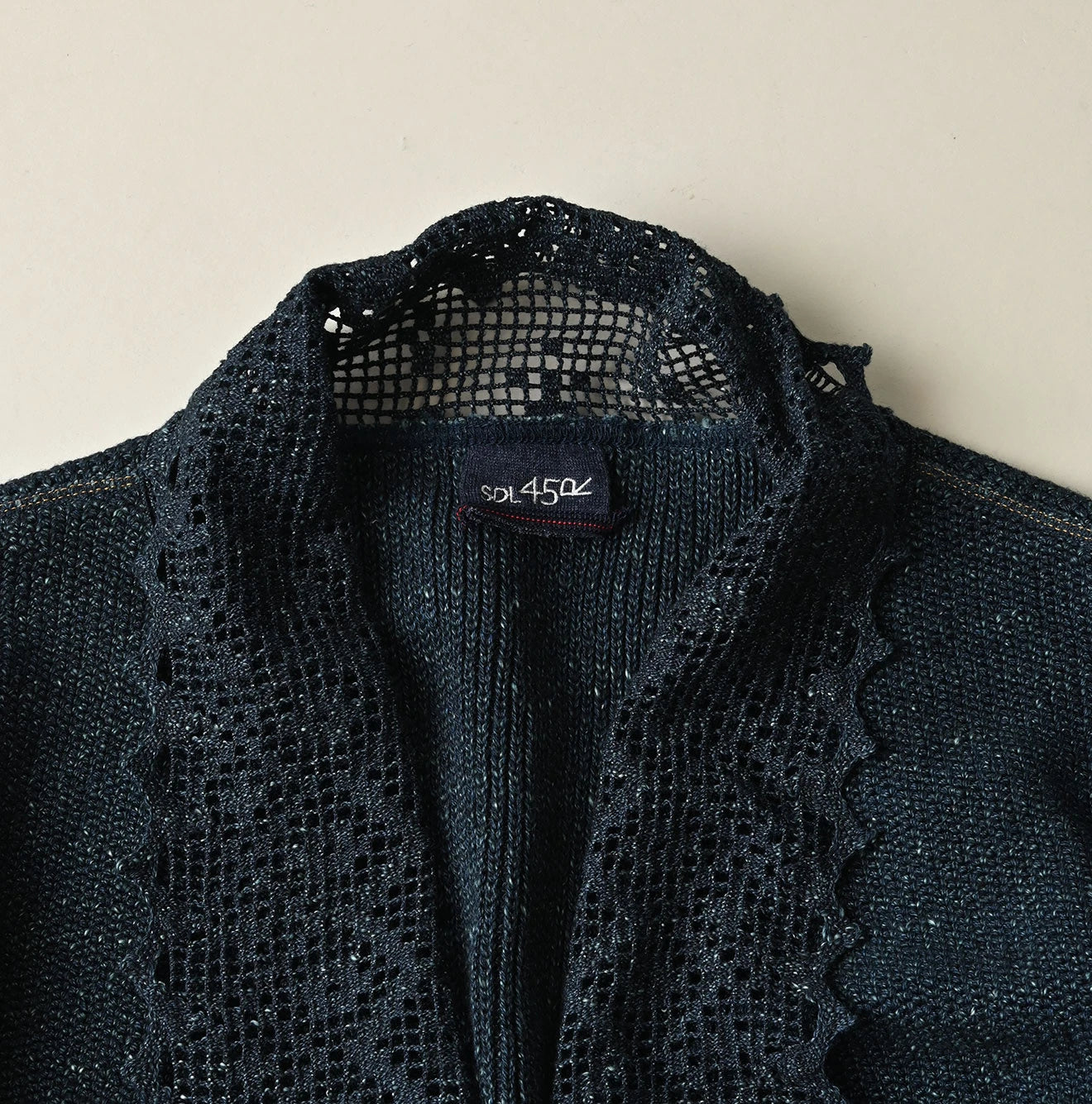 Indigo Knit-sewn Bolero | 45R Official Online Store – 45R GLOBAL Indigo Knit-sewn Bolero | 45R Official Online Store – 45R GLOBAL