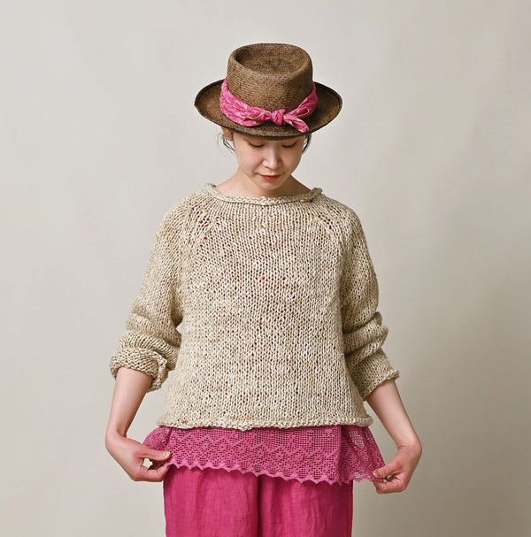 45R Linen Zakkuri Sweater