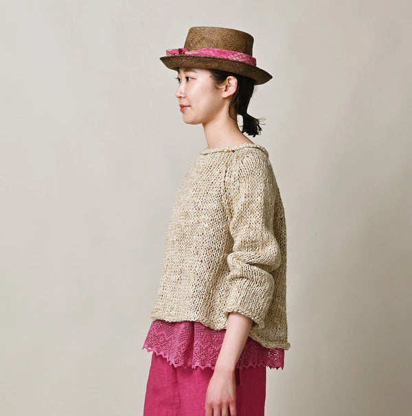 45R Linen Zakkuri Sweater