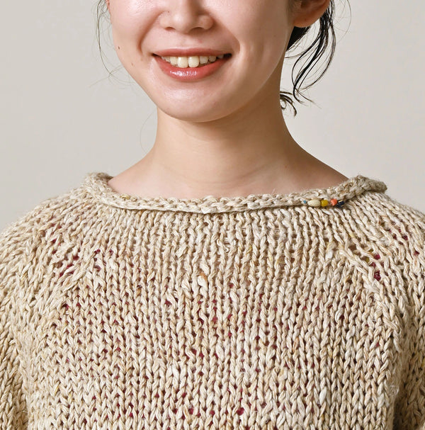 45R Linen Zakkuri Sweater