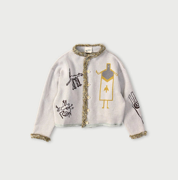 Jacquard Knit-Sewn Bolero