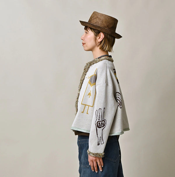 Jacquard Knit-Sewn Bolero