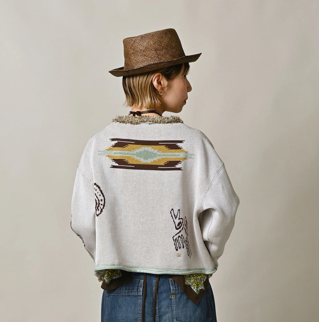 Jacquard Knit-Sewn Bolero | 45R Official Online Store – 45R GLOBAL