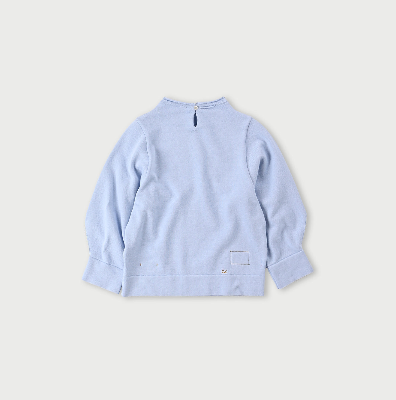 45R Knit-sewn Puff Sleeve Sweater
