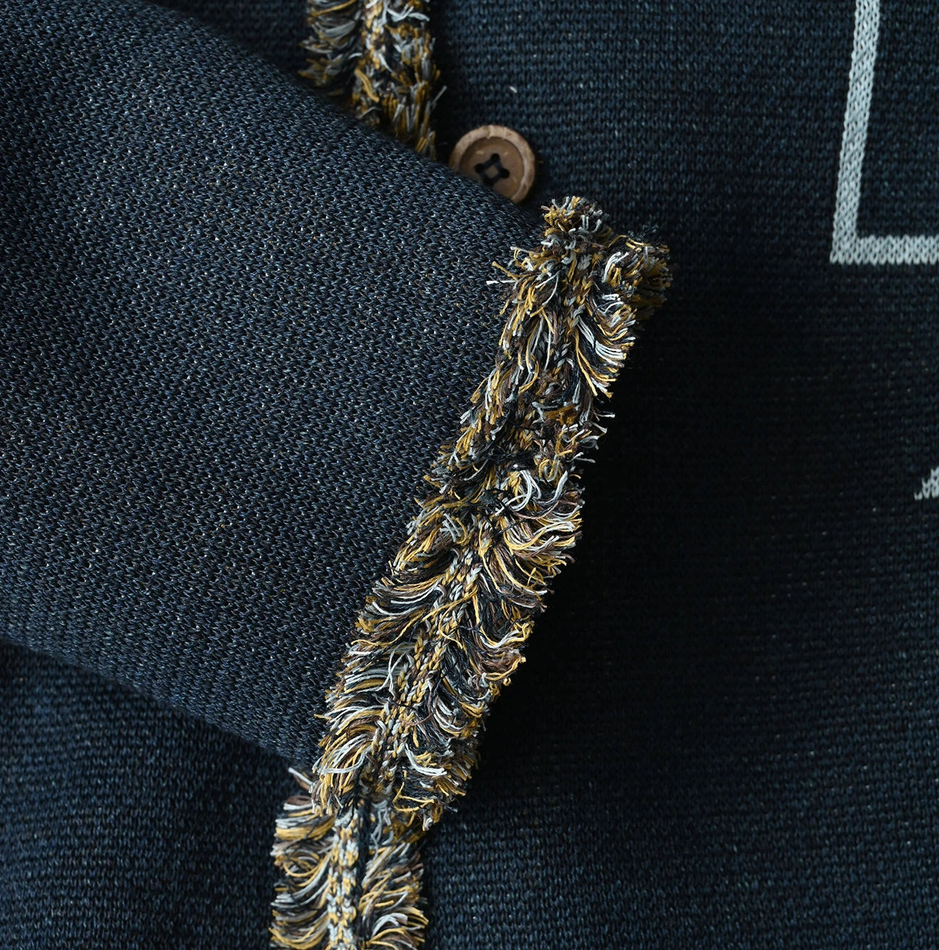 Indigo Jacquard Knit-Sewn Bolero - Image 19