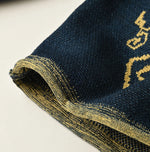 Indigo Jacquard Knit-Sewn Bolero