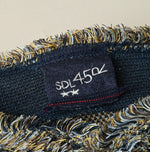 Indigo Jacquard Knit-Sewn Bolero