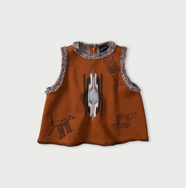 Jacquard Knit-Sewn Camisole