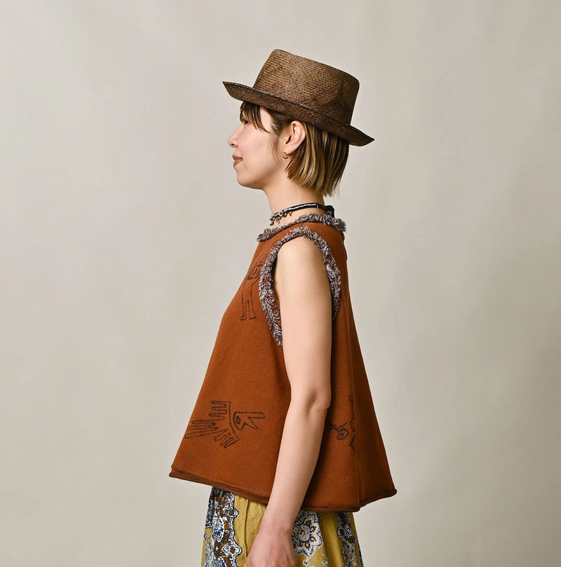 Jacquard Knit-Sewn Camisole - Image 5