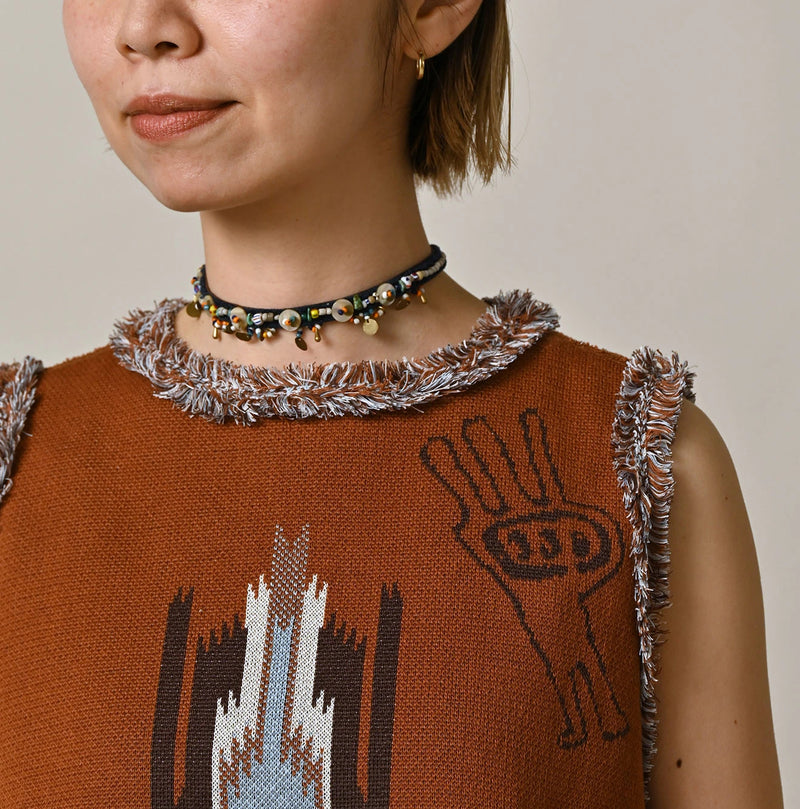 Jacquard Knit-Sewn Camisole - Image 7