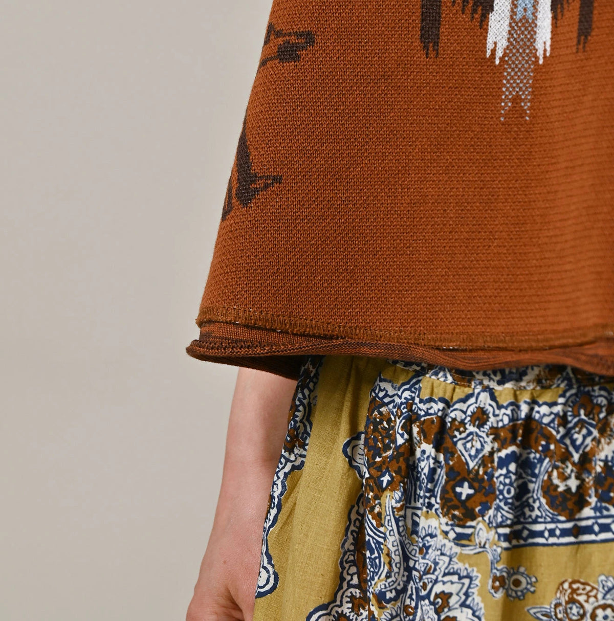 Jacquard Knit-Sewn Camisole