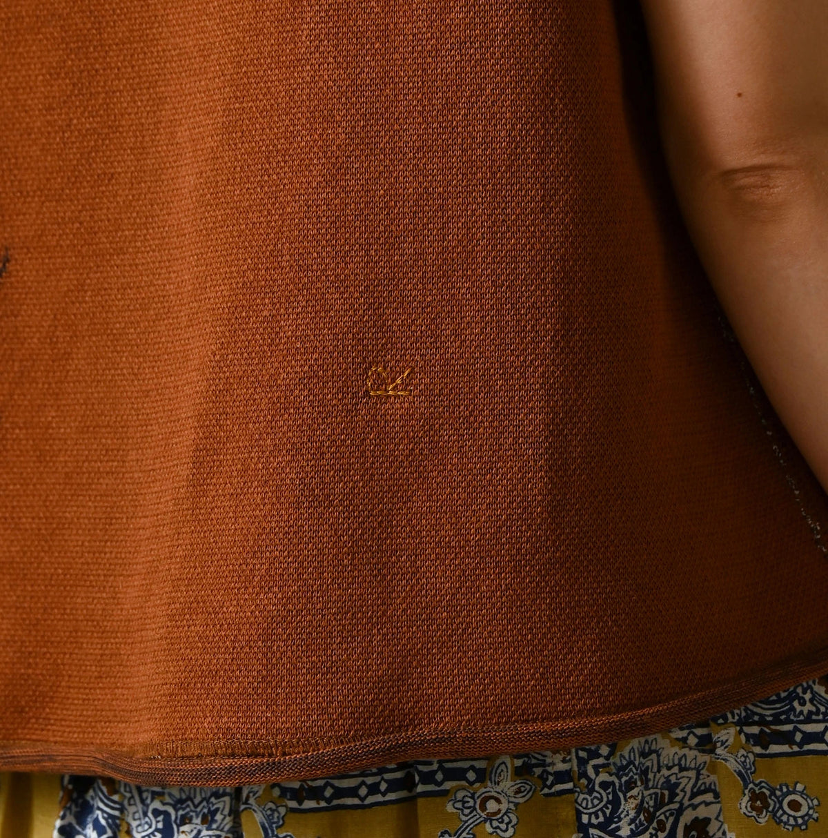 Jacquard Knit-Sewn Camisole