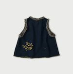 Indigo Jacquard Knit-Sewn Camisole