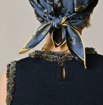 Indigo Jacquard Knit-Sewn Camisole