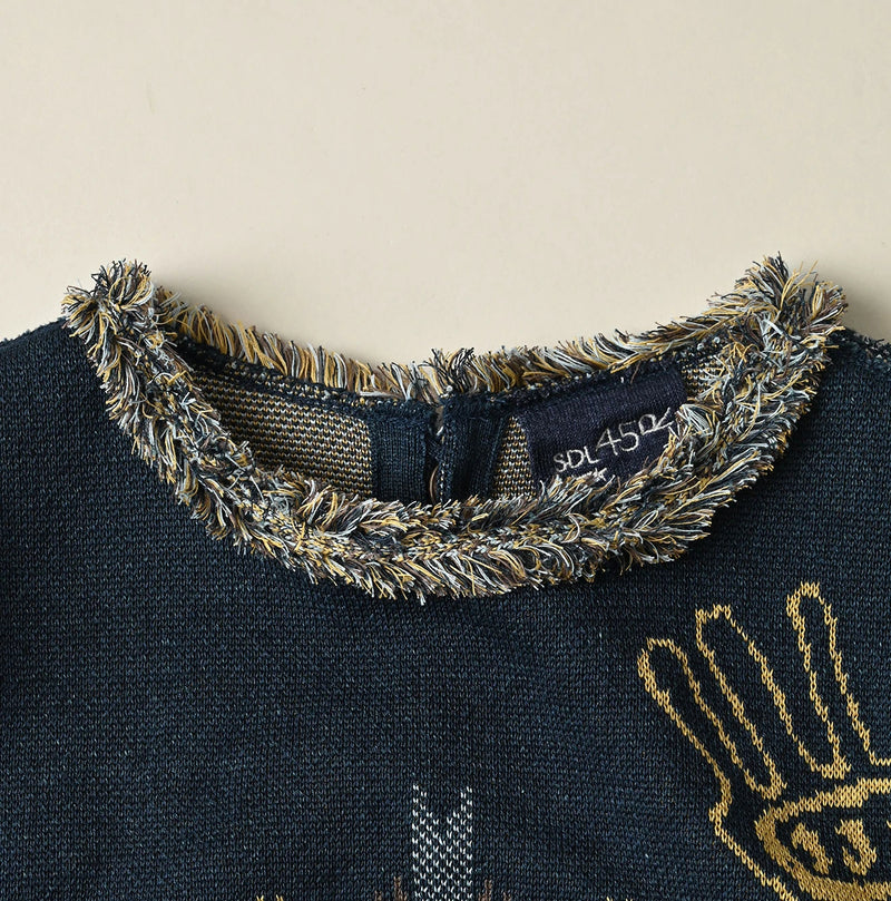 Indigo Jacquard Knit-Sewn Camisole - Image 13