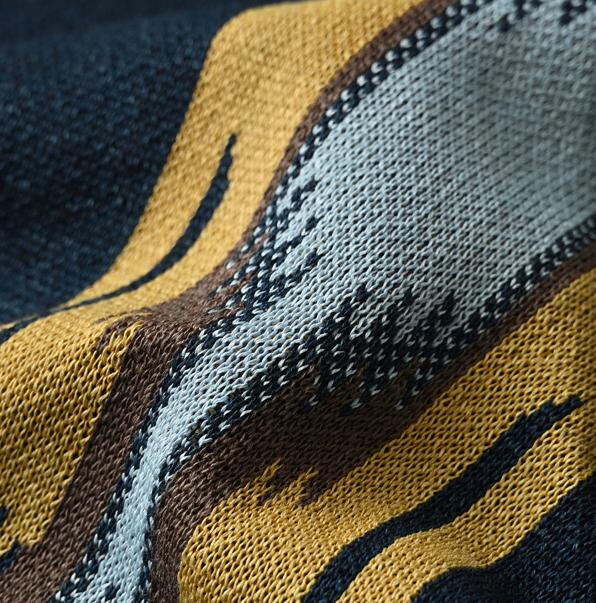 Indigo Jacquard Knit-Sewn Camisole