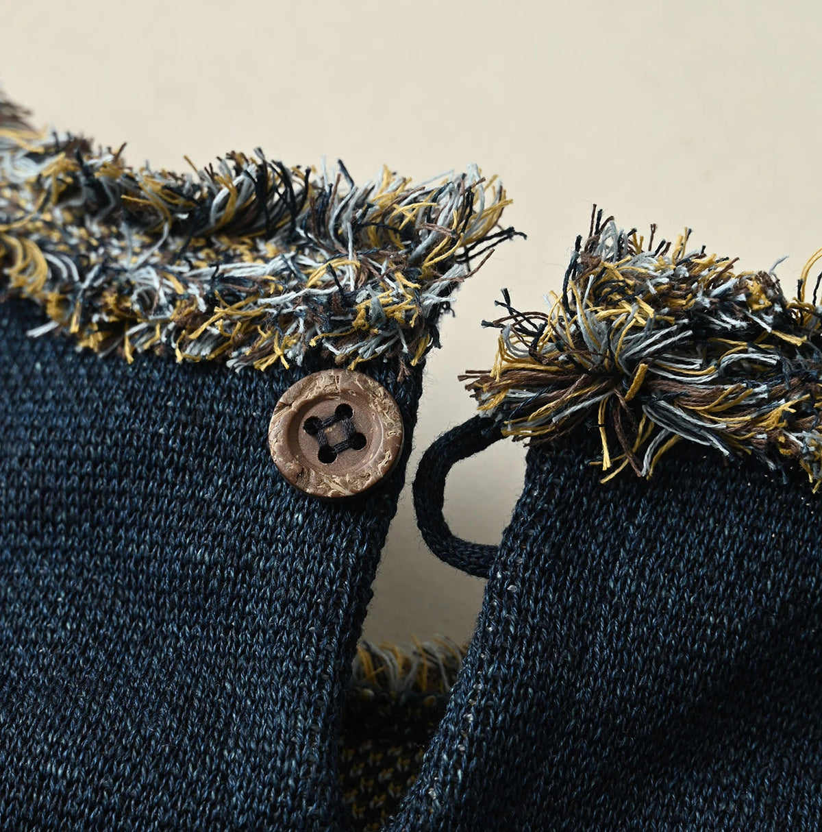 Indigo Jacquard Knit-Sewn Camisole