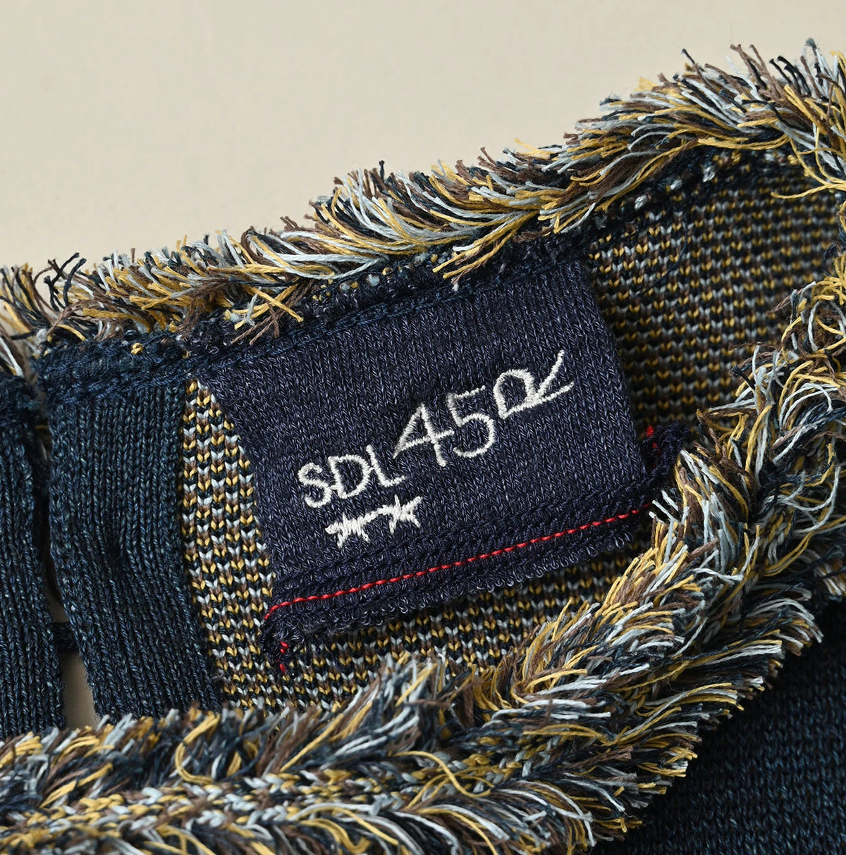 Indigo Jacquard Knit-Sewn Camisole