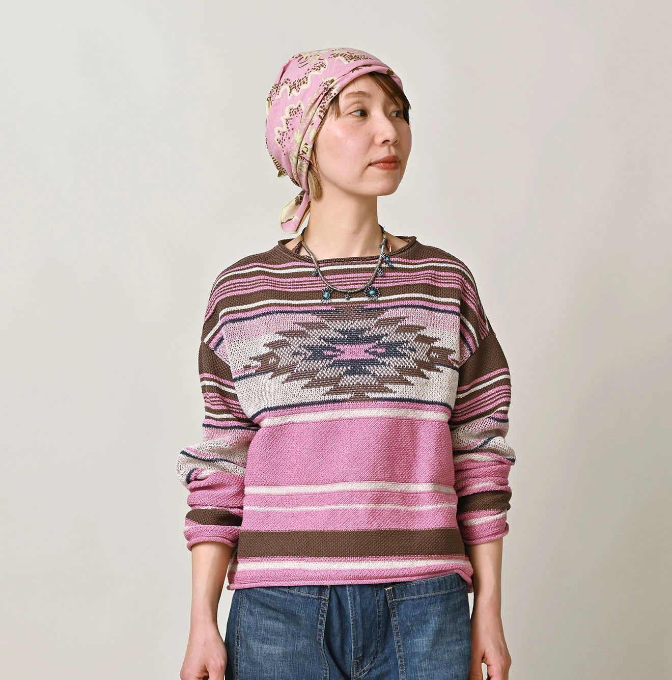 45R Native Gima Jacquard Bolero - Image 3