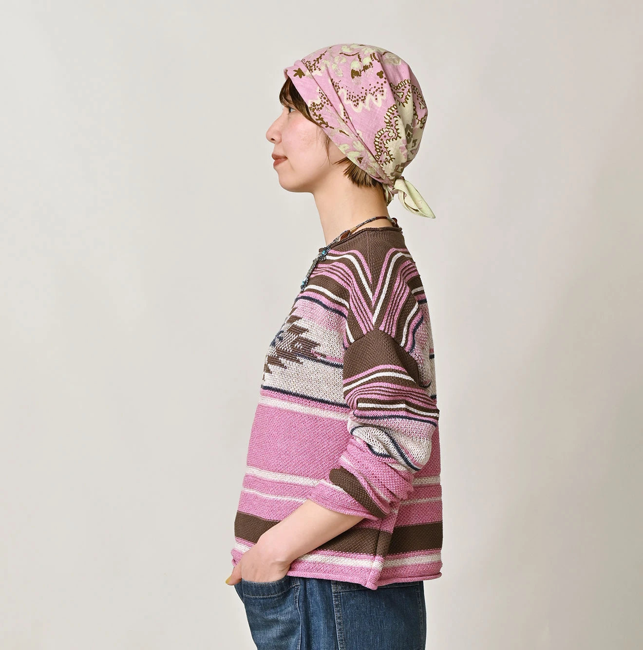 45R Native Gima Jacquard Bolero - Image 4