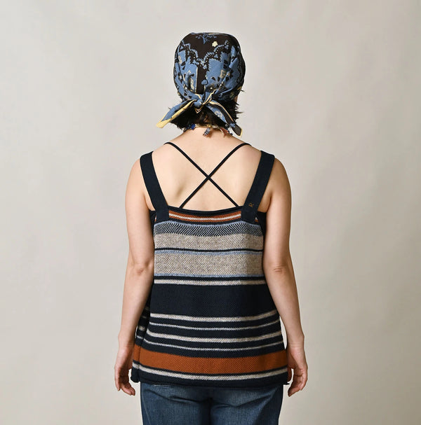 45R Indigo Native Gima Jacquard Camisole