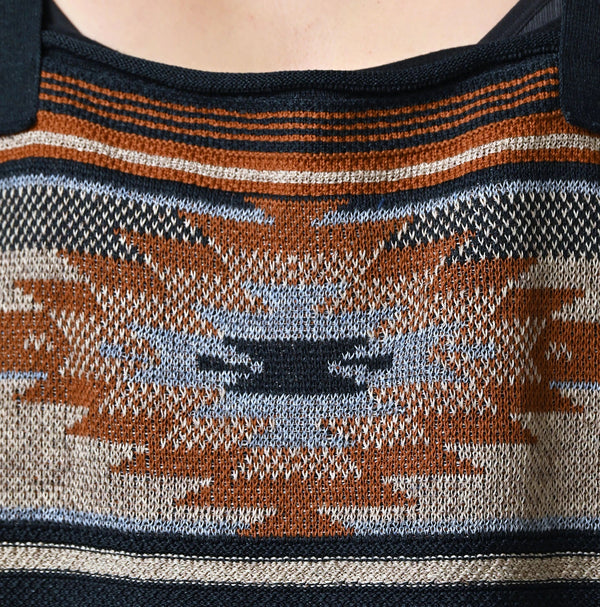 45R Indigo Native Gima Jacquard Camisole