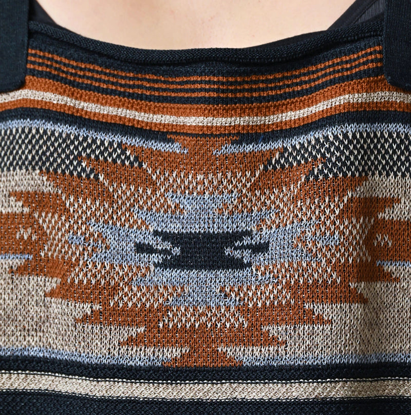 45R Indigo Native Gima Jacquard Camisole - Image 7