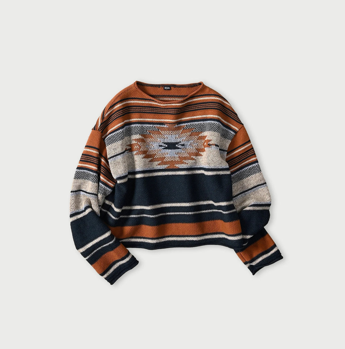 45R Indigo Native Gima Jacquard Bolero