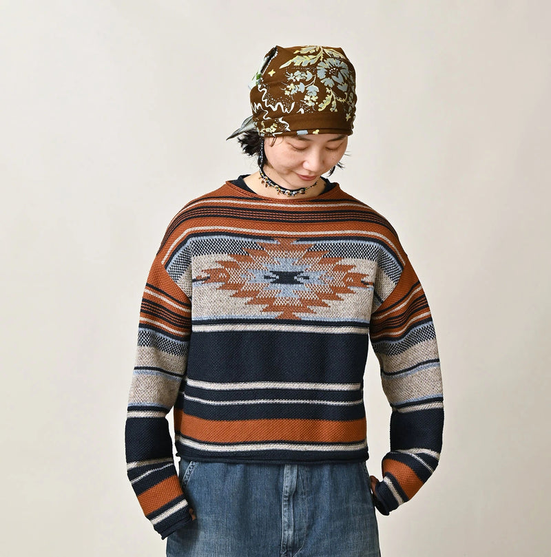 45R Indigo Native Gima Jacquard Bolero - Image 6