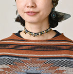 45R Indigo Native Gima Jacquard Bolero