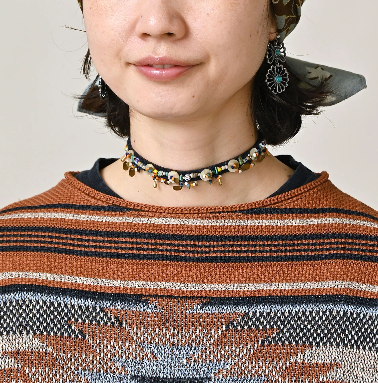 45R Indigo Native Gima Jacquard Bolero - Image 7