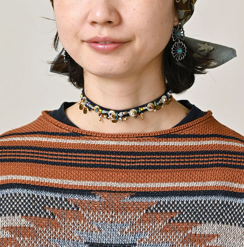 45R Indigo Native Gima Jacquard Bolero - Image 7