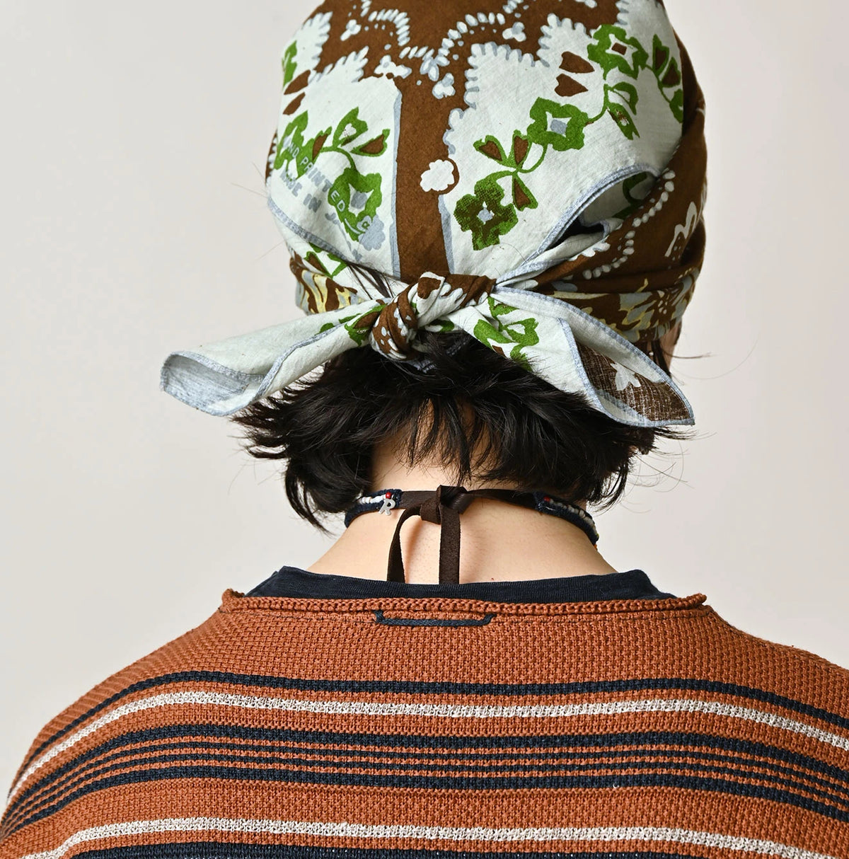 45R Indigo Native Gima Jacquard Bolero