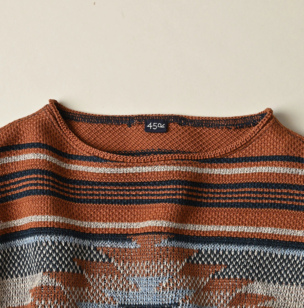 45R Indigo Native Gima Jacquard Bolero