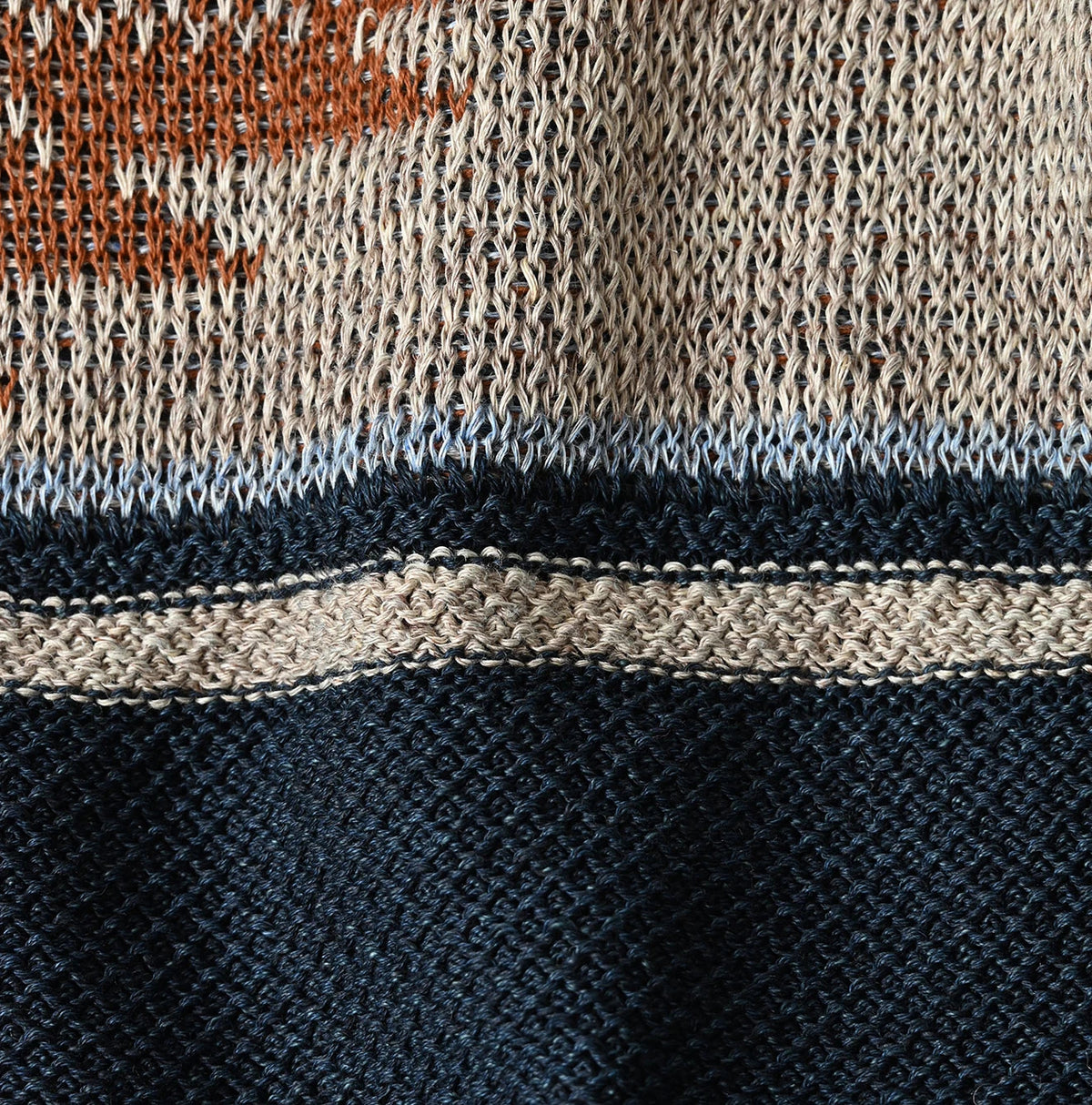 45R Indigo Native Gima Jacquard Bolero