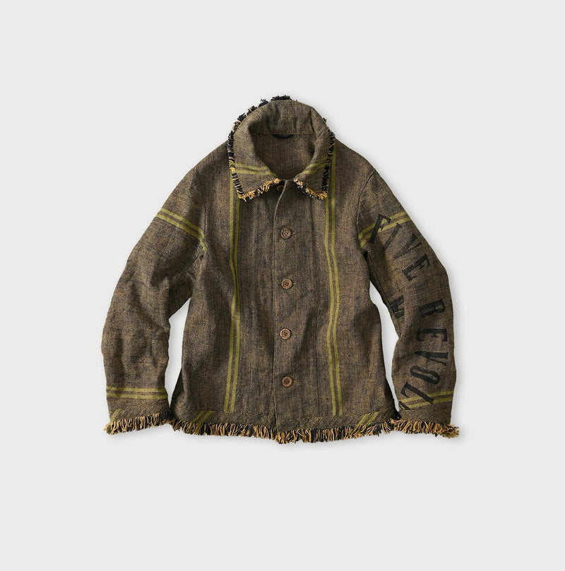 45R Ai Indigo Linen Sack Petit Coverall - Image 1