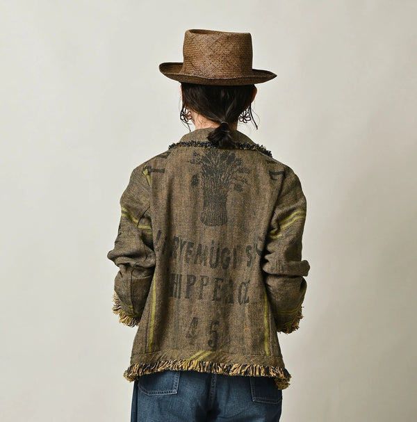 45R Ai Indigo Linen Sack Petit Coverall