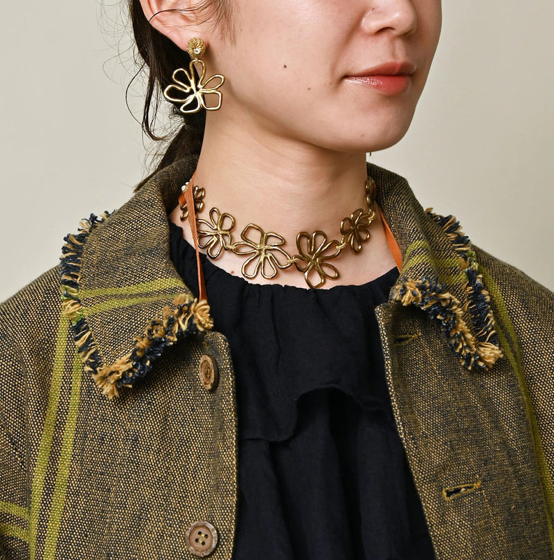 45R Ai Indigo Linen Sack Petit Coverall - Image 6