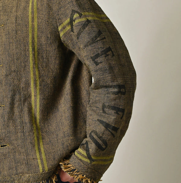 45R Ai Indigo Linen Sack Petit Coverall